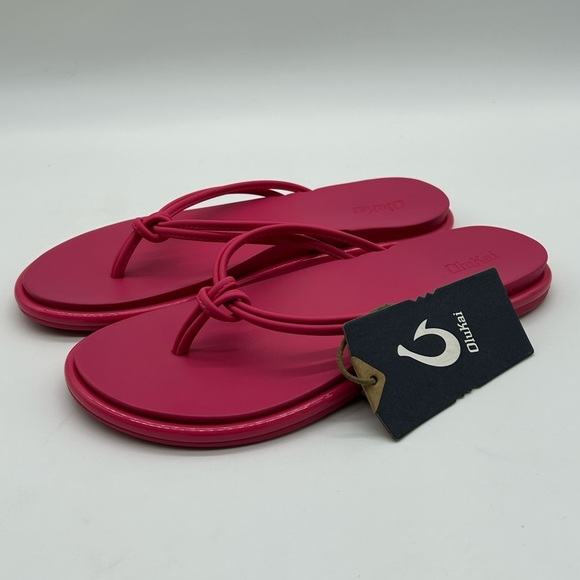 Olukai Women’s ‘Aka Sandals – Pink Plumeria | Size 8 (W8 / EUR 38) New With Tag - Picture 3 of 7